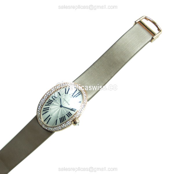 Cartier WB520005 BAIGNOIRE Automatic 18kt Rose Gold & Diamonds