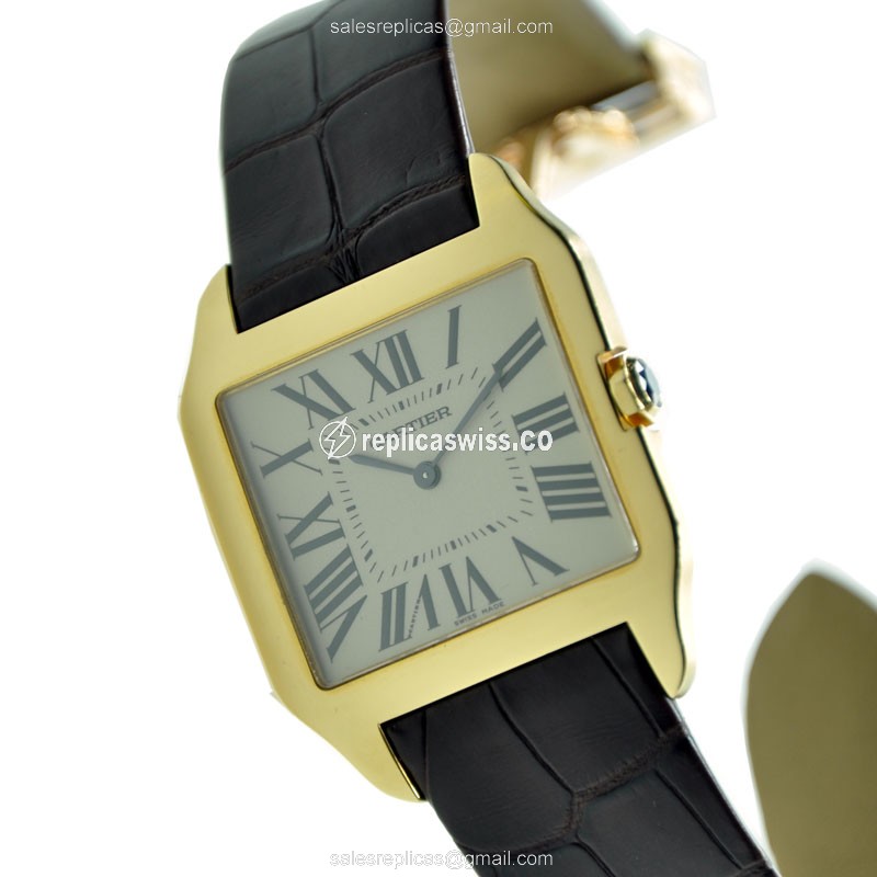 Cartier W2008751 SANTOS Automatic 18kt Yellow Gold