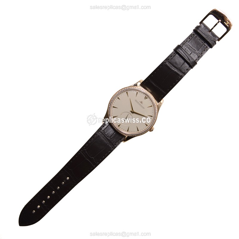 Jaeger-Lecoultre Q1352502 MASTER ULTRA THIN Automatic 18kt Rose Gold & Diamonds