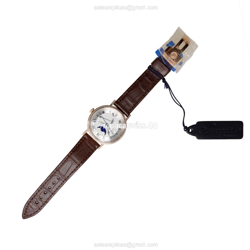 Breguet 8788BR/12/986/DD00 CLASSIC Automatic 18kt Rose Gold & Diamonds