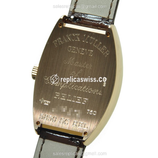 Franck Muller 5850 SC REL (5N) CINTREE CURVEX Automatic 18kt Rose Gold