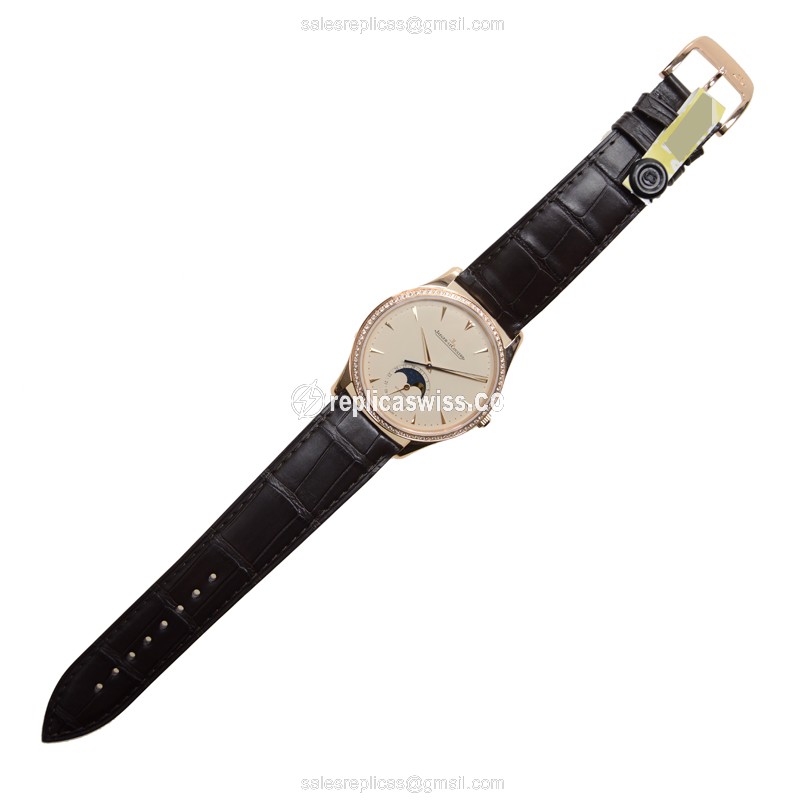 Jaeger-Lecoultre Q1362501 MASTER ULTRA THIN Automatic 18kt Rose Gold & Diamonds