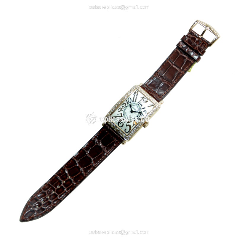 Franck Muller 1000SCD(5N) LONG ISLAND Automatic 18kt Rose Gold & Diamonds