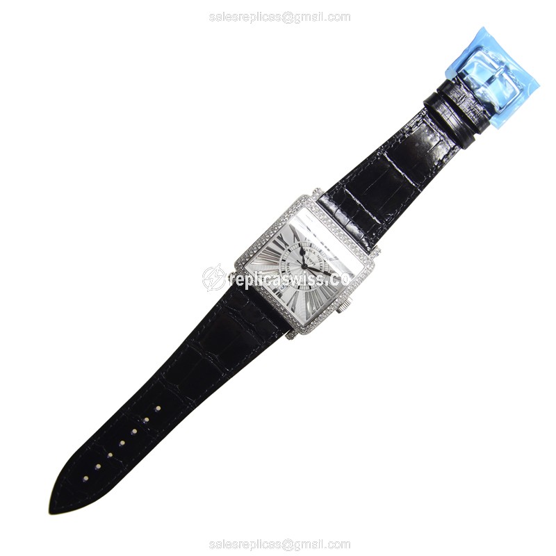 Franck Muller 6000 H SC DT REL R D (OG) MASTER SQUARE Automatic 18kt White Gold & Diamond