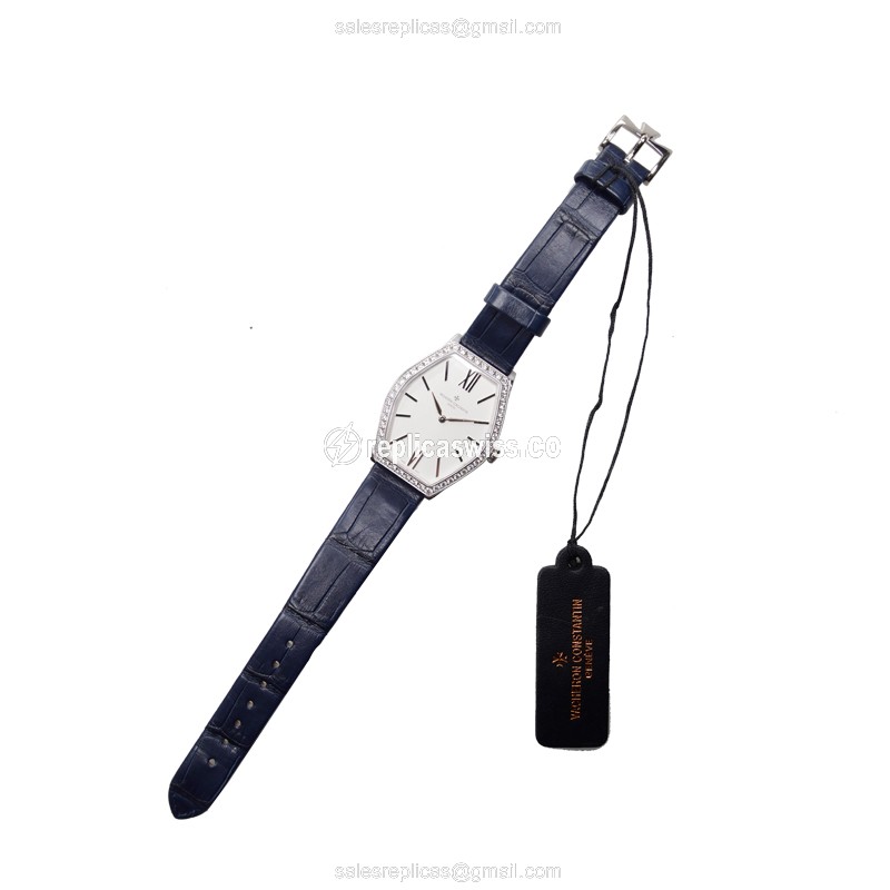 Vacheron Constantin 25530/000G-9741 MALTE Quartz 18kt White Gold & Diamond