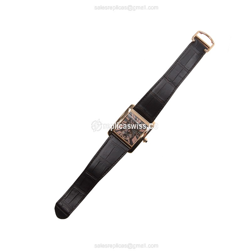 Cartier W5330002 TANK Automatic 18kt Rose Gold