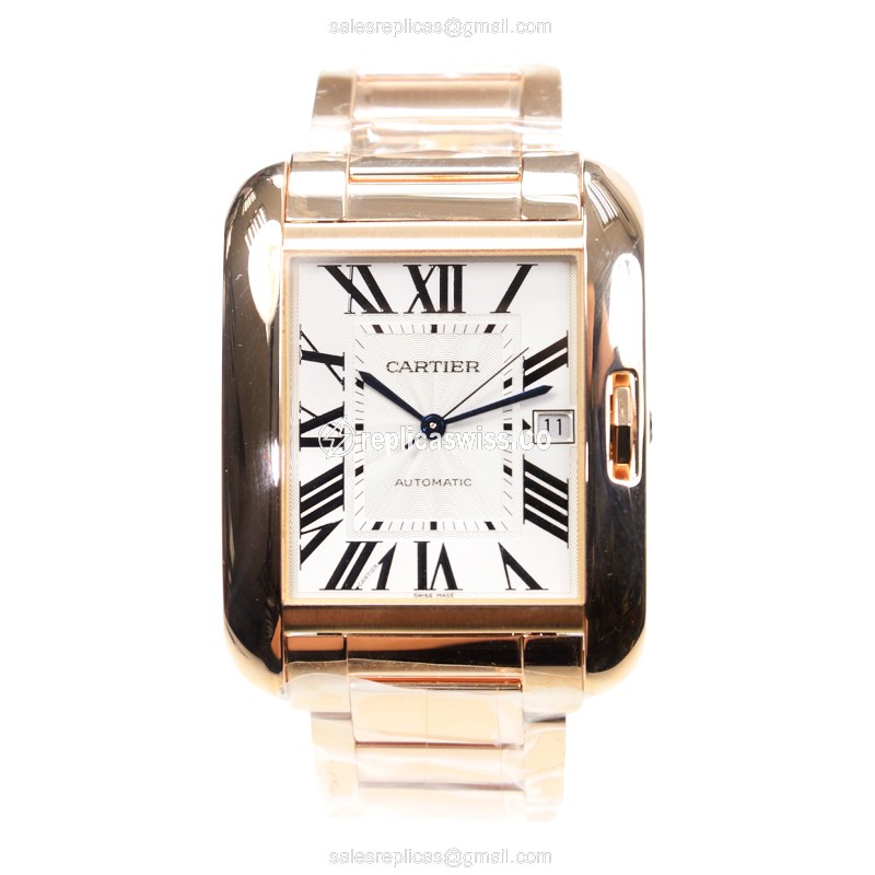 Cartier W5310002 TANK Automatic 18kt Rose Gold