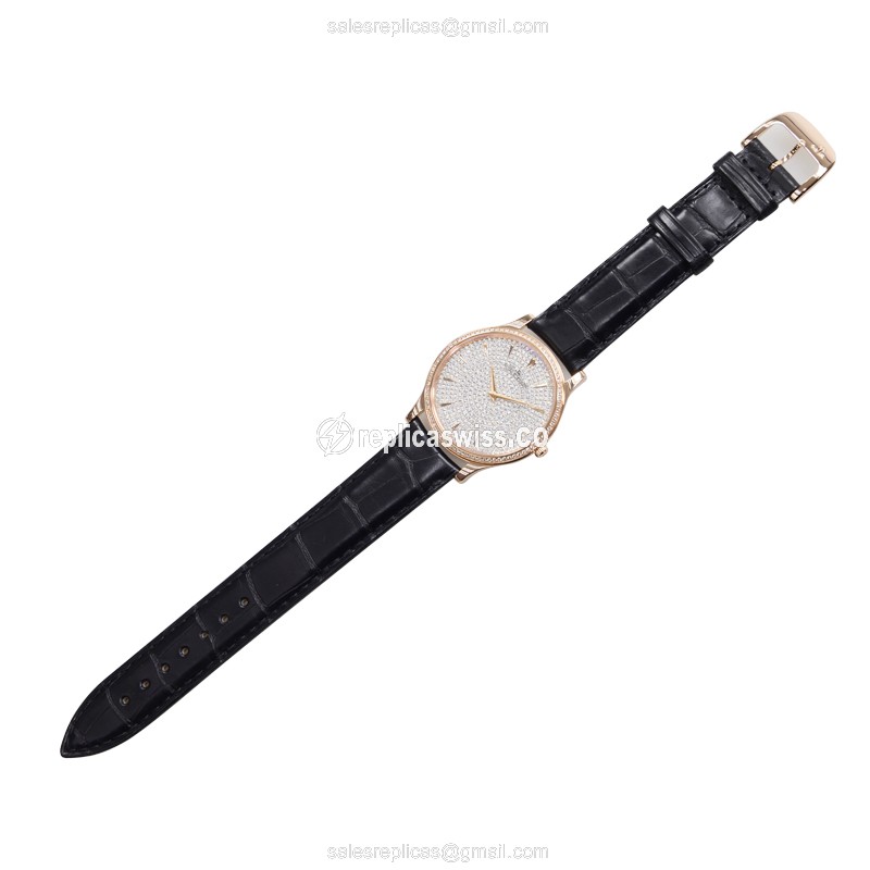 Jaeger-Lecoultre Q1452507 MASTER ULTRA THIN Manual Wind 18kt Rose Gold & Diamonds