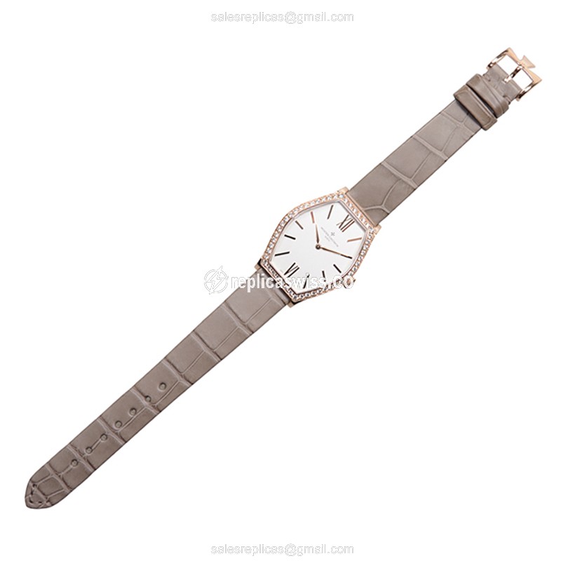 Vacheron Constantin 25530/000R-9742 MALTE Quartz 18kt Rose Gold & Diamonds