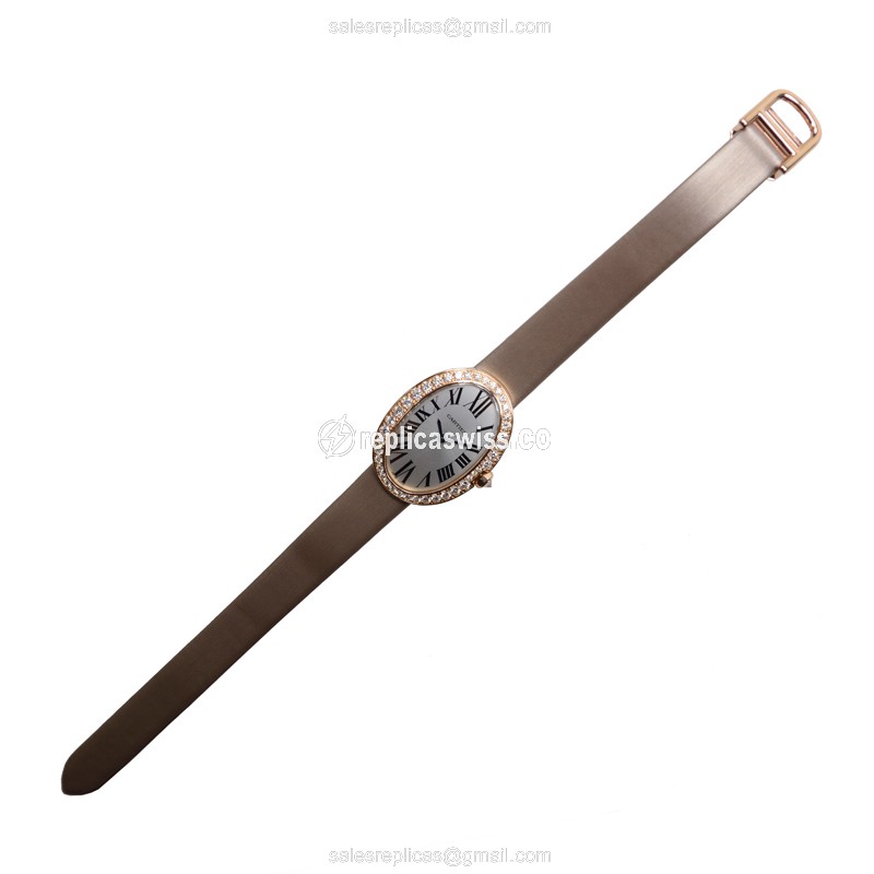 Cartier WB520004 BAIGNOIRE Quartz 18kt Rose Gold & Diamonds