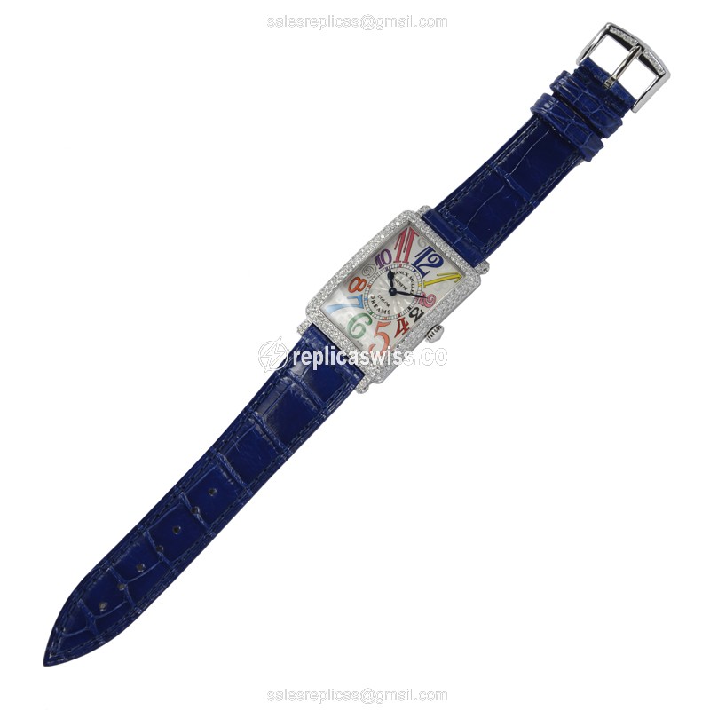 Franck Muller 952 QZ COL DRM D (OG) LONG ISLAND Quartz 18kt White Gold & Diamond