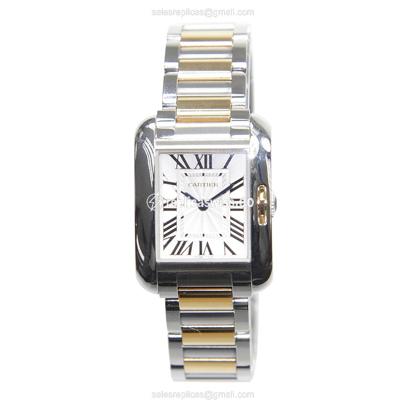 Cartier W5310046 TANK Quartz Stainless Steel