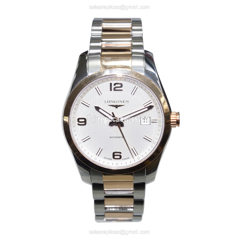 Longines L2.785.5.76.7 CONQUEST CLASSIC Automatic 18kt Rose Gold & Steel