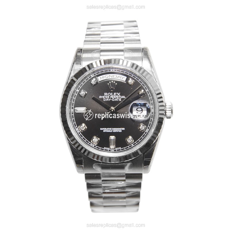 Rolex 118239ABK DAY-DATE Automatic 18kt White Gold
