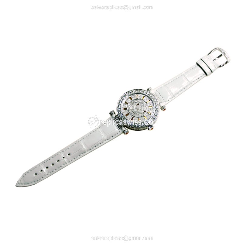 Franck Muller DM 42 D 1R CD (OG) DOUBLE MYSTERY Automatic 18kt White Gold & Diamond