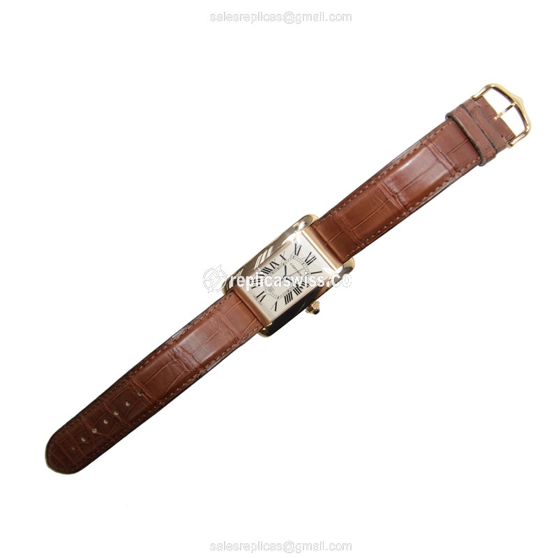 Cartier W2609156 TANK Automatic 18kt Rose Gold