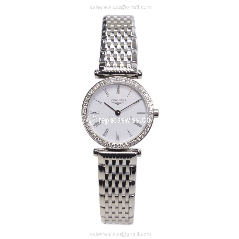 Longines L4.241.0.11.6 LA GRANDE Quartz Stainless Steel & Diamonds