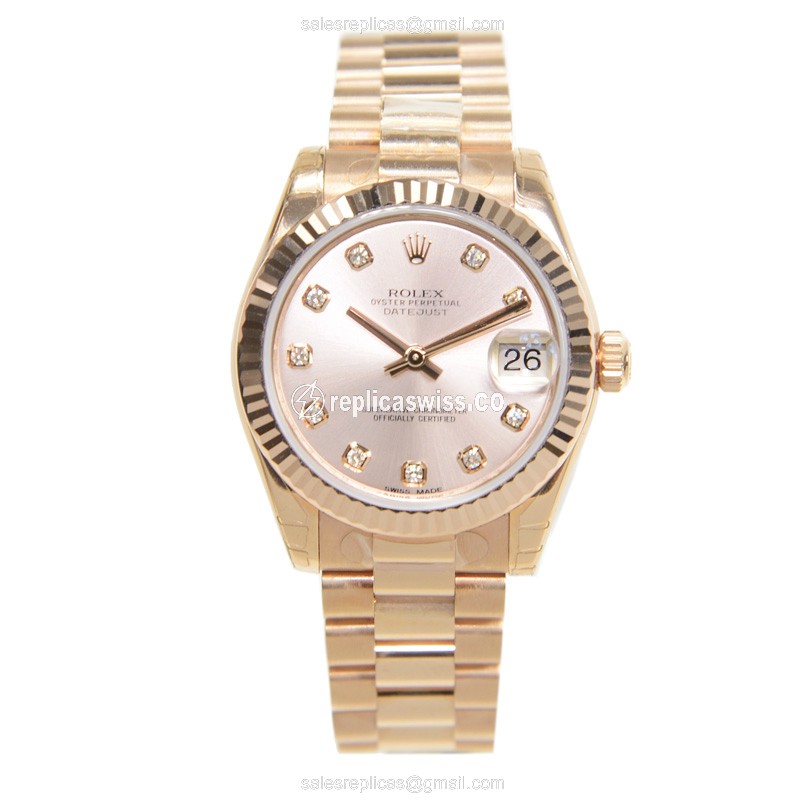 Rolex 178275GPK LADY DATEJUST Automatic 18kt Rose Gold