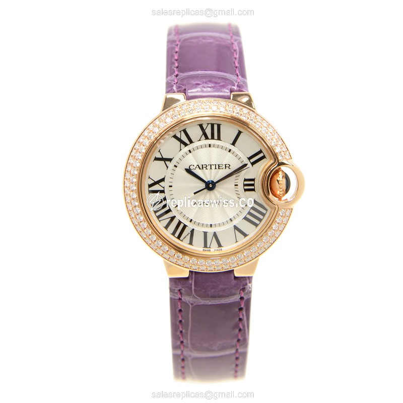 Cartier WE902036 BALLON BLEU Automatic 18kt Rose Gold & Diamonds