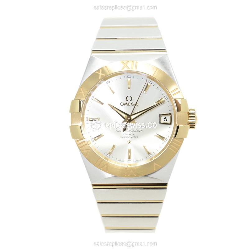 Omega 123.20.38.21.02.002 CONSTELLATION Automatic 18kt Gold & Steel