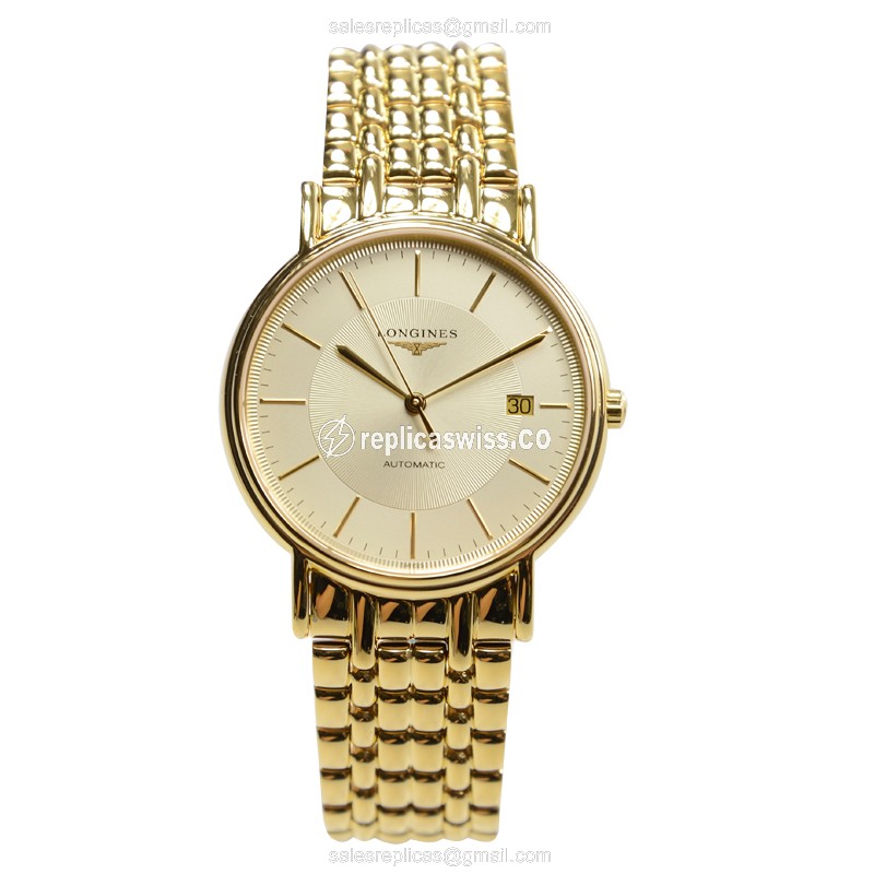 Longines L4.921.2.42.8 PRESENCE Automatic PVD Gold