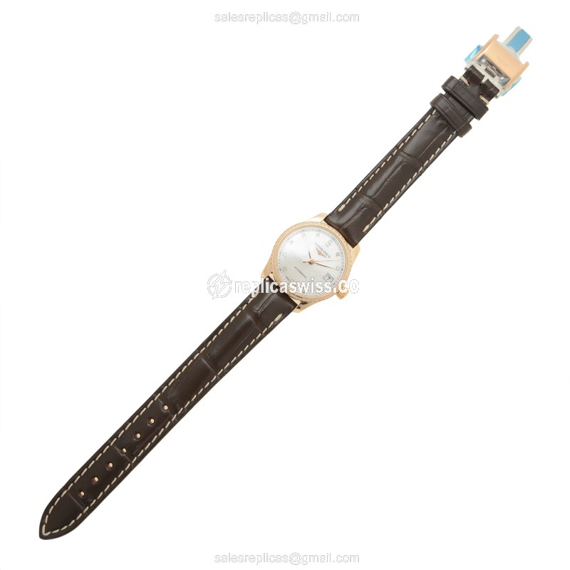 Longines L2.128.9.87.3 MASTER Automatic 18kt Rose Gold & Diamonds