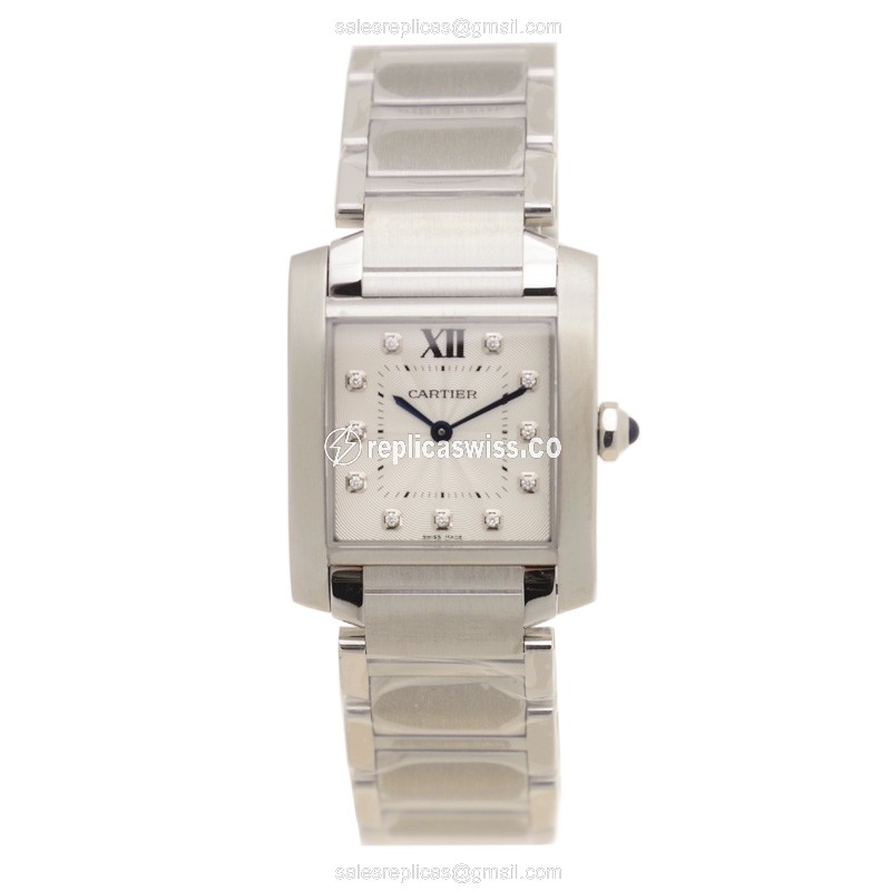 Cartier WE110007 TANK Quartz Stainless Steel