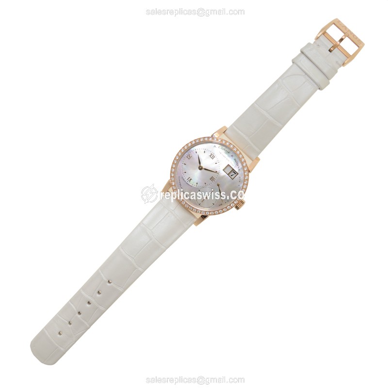 A Lange & Sohne 813.047 LANGE 1 Manual Wind 18kt Rose Gold & Diamonds