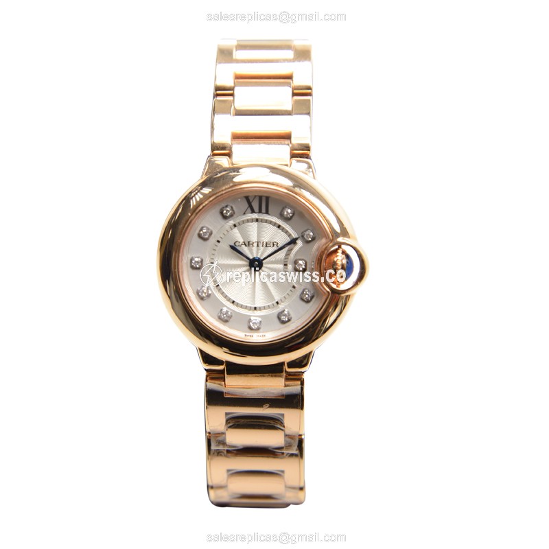 Cartier WE902025 BALLON BLEU Quartz 18kt Rose Gold