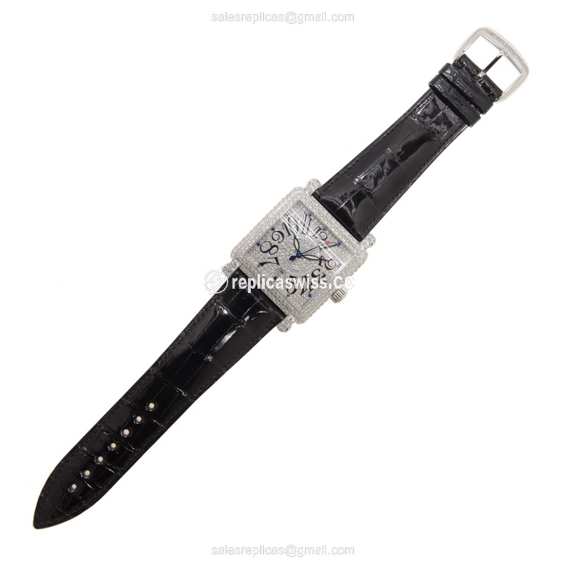 Franck Muller 10000 H SC D CD (OG) COLOR DREAMS Automatic 18kt White Gold & Diamond