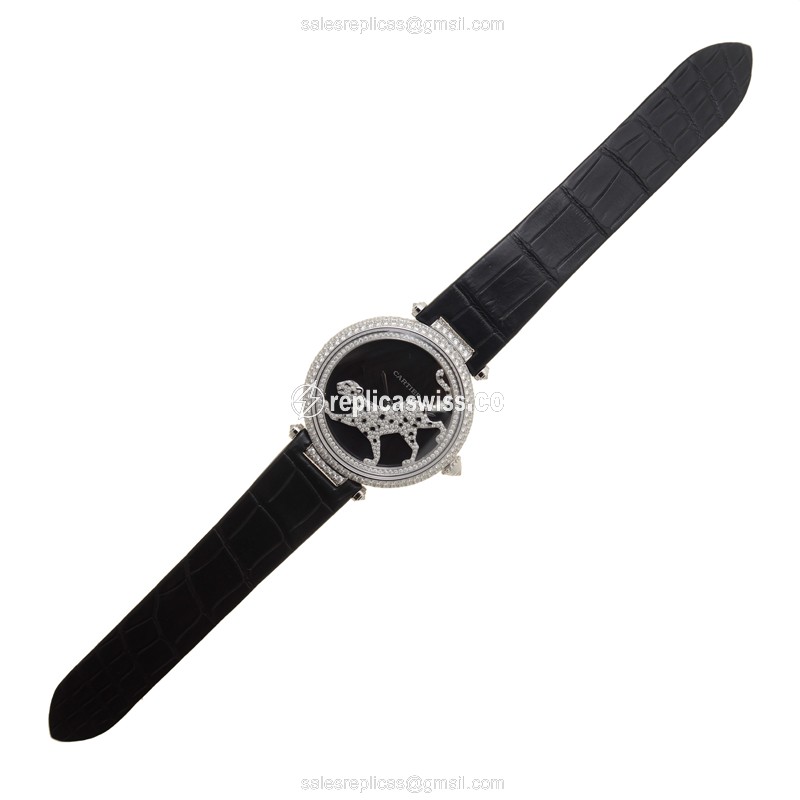 Cartier HPI00692 PROMENADE DUNE PANTHERE Automatic 18kt White Gold & Diamond