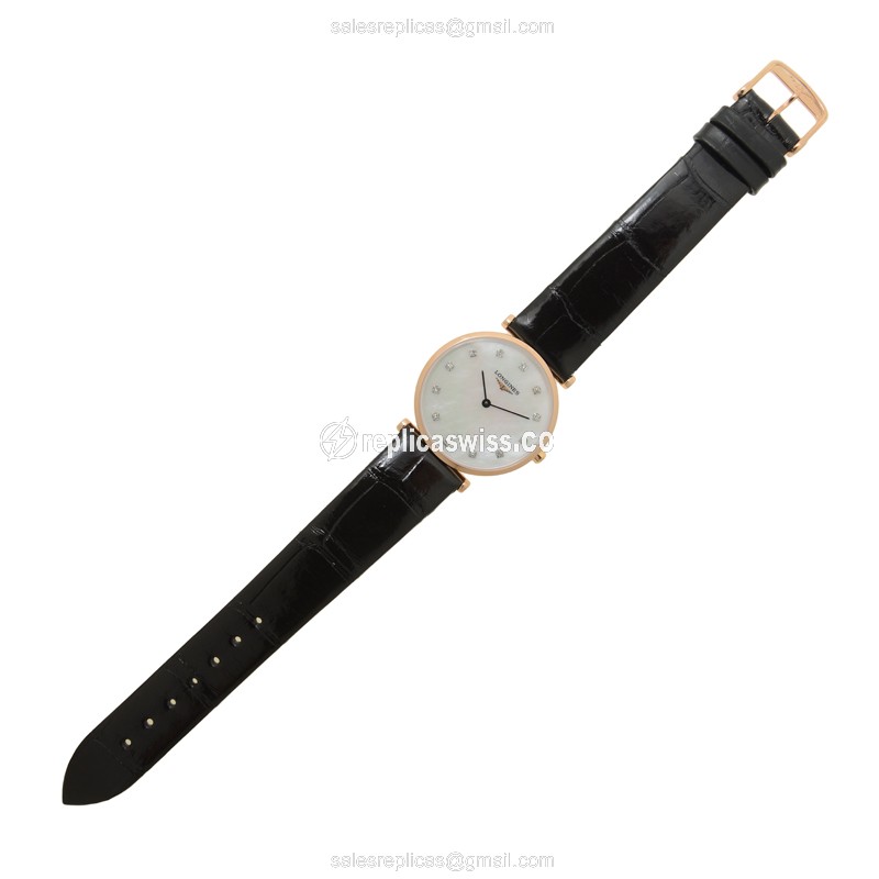 Longines L4.512.1.97.2 LA GRANDE Quartz 18kt Rose Gold