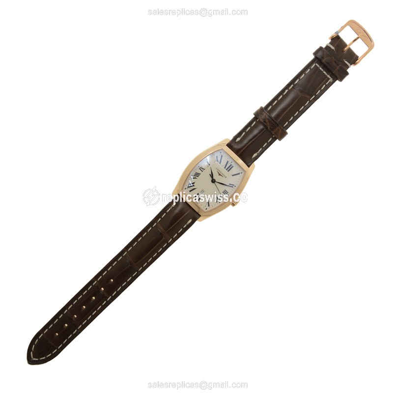 Longines L2.155.8.71.2 EVIDENZA Quartz 18kt Rose Gold