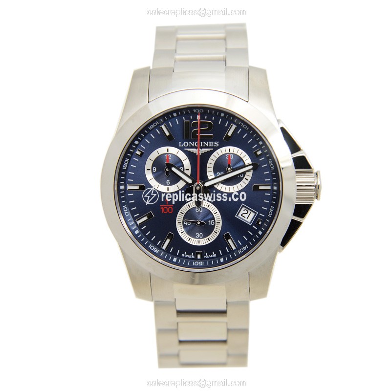 Longines L3.700.4.96.6 CONQUEST Quartz Stainless Steel