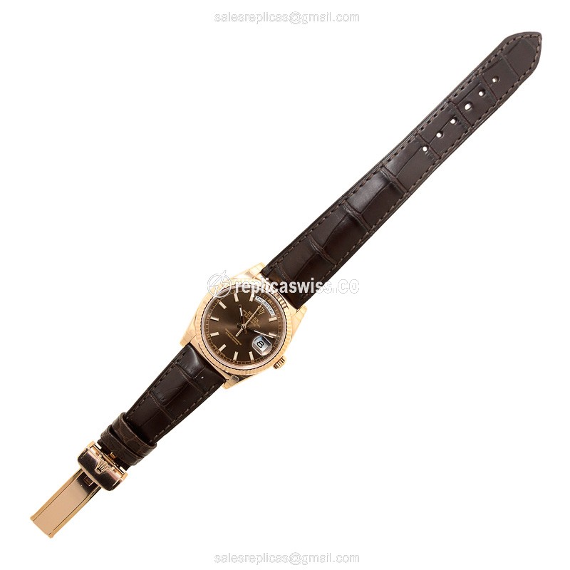 Rolex 118135BR DAY-DATE Automatic 18kt Rose Gold
