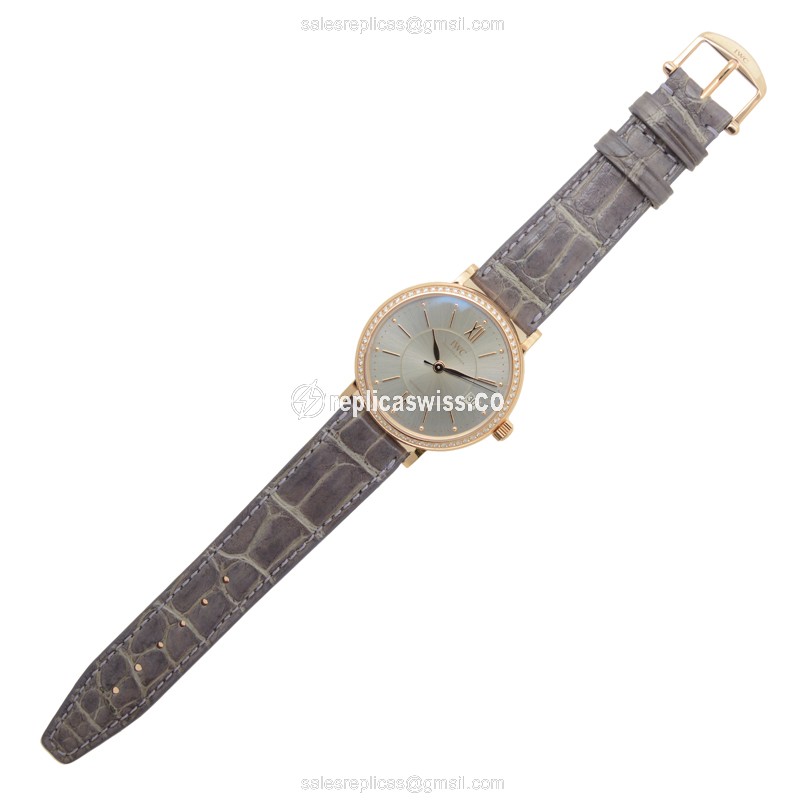 IWC IW458107 PORTOFINO Automatic 18kt Rose Gold & Diamonds