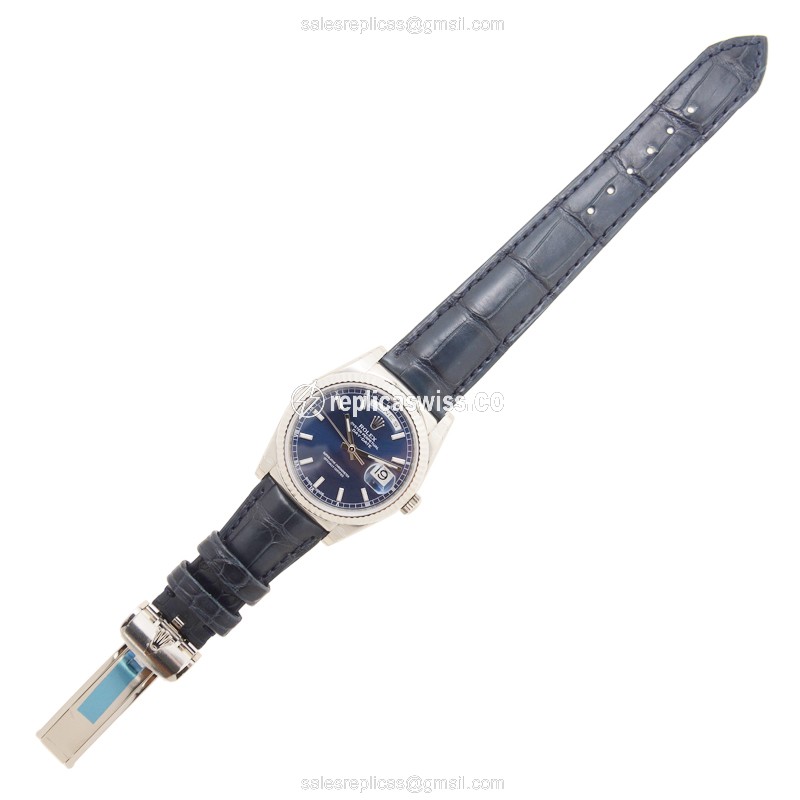 Rolex 118139BL DAY-DATE Automatic 18kt White Gold