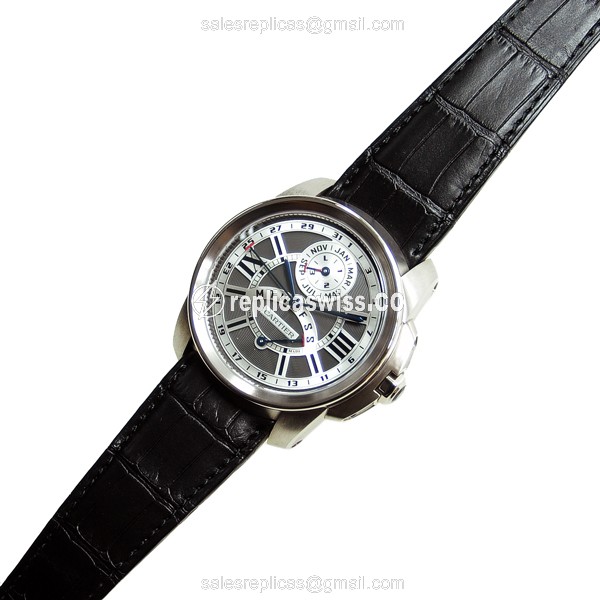 Cartier W7100030 CALIBRE DE CARTIER Automatic 18kt White Gold