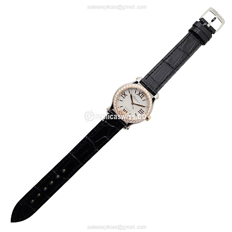 Chopard 278573-6003 HAPPY SPORT Automatic 18kt Rose Magic & Diamond