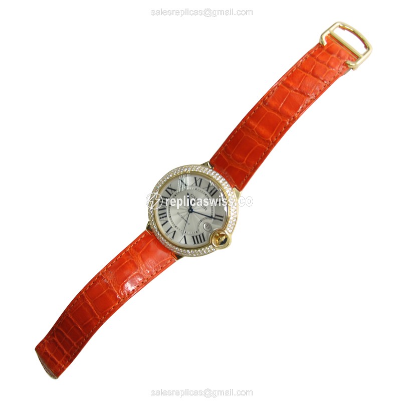 Cartier WE900751 BALLON BLEU Automatic 18kt Gold & Diamond