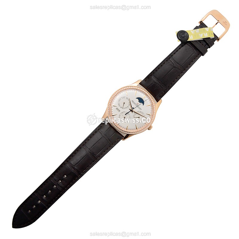 Jaeger-Lecoultre Q1302501 MASTER ULTRA THIN Automatic 18kt Rose Gold & Diamonds