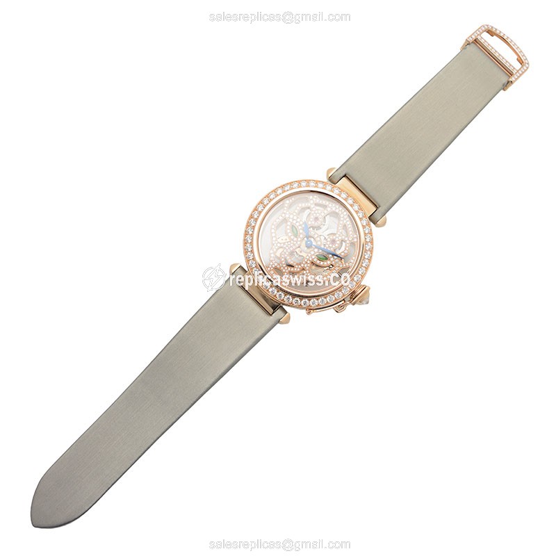 Cartier HPI00508 PASHA DE CARTIER Manual Wind 18kt Rose Gold & Diamonds
