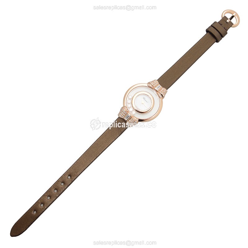Chopard 209425-5001 HAPPY DIAMONDS Quartz 18kt Rose Gold & Diamonds