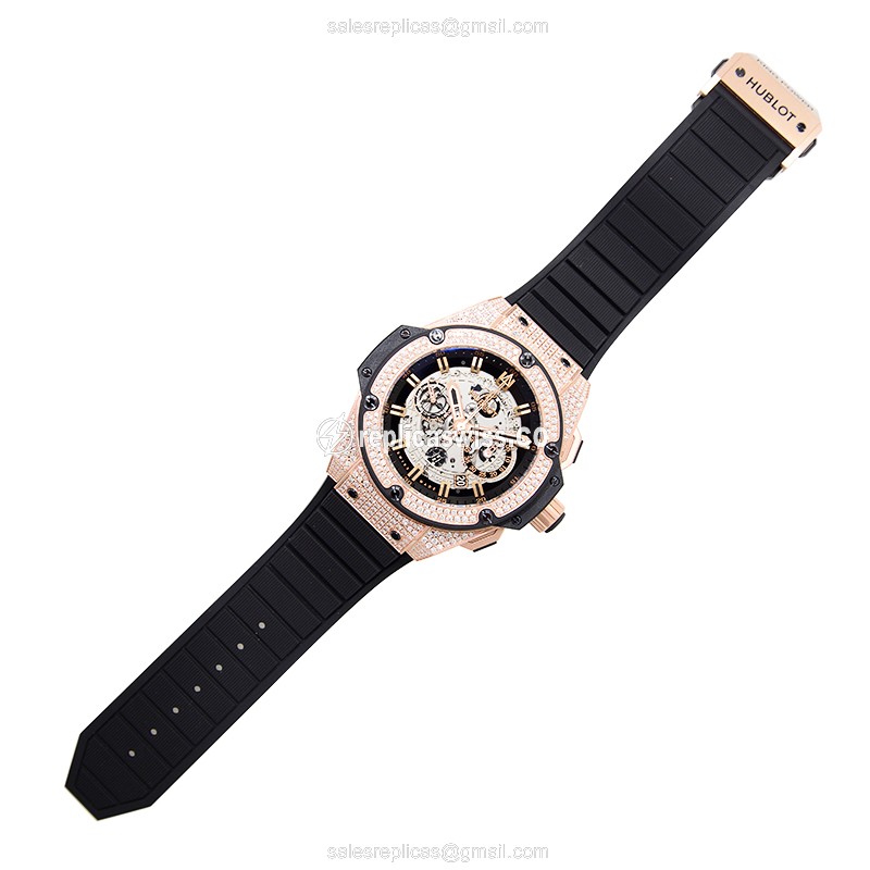 Hublot 701.0X.0180.RX.1704 KING POWER UNICO Automatic 18kt Rose Gold & Diamonds