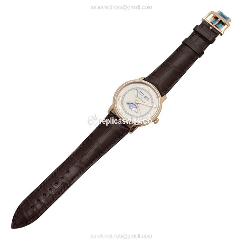 Blancpain 6654-3613-55B VILLERET Automatic 18kt Rose Gold