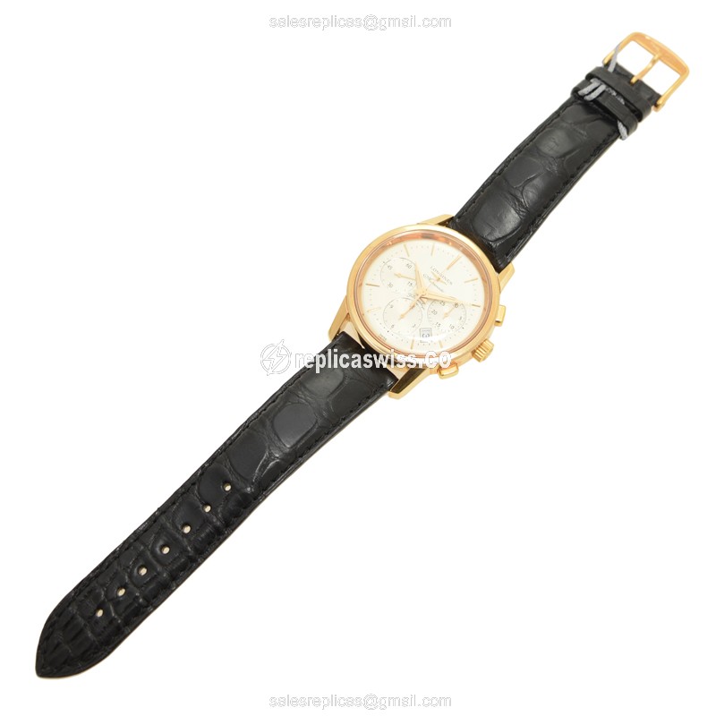 Longines L4.796.8.72.2 HERITAGE Automatic 18kt Rose Gold