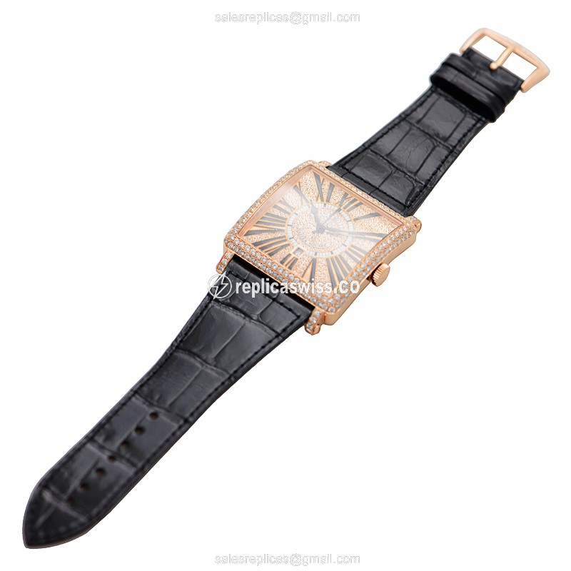 Franck Muller 6000 K SC DT R D CD (5N) MASTER SQUARE Automatic 18kt Rose Gold & Diamonds