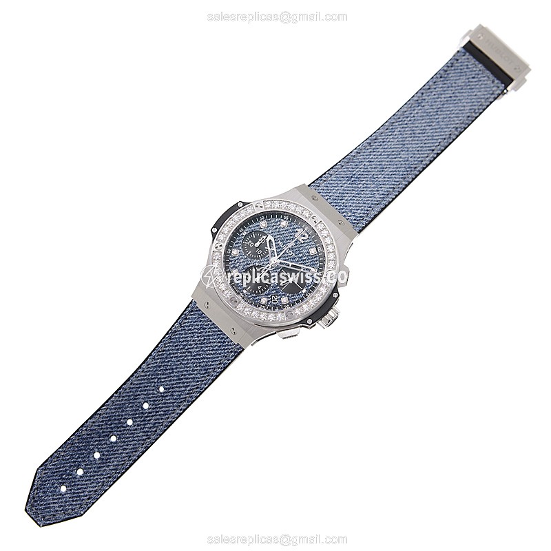Hublot 341.SX.2770.NR.1204.JEANS BIG BANG Automatic Stainless Steel & Diamonds