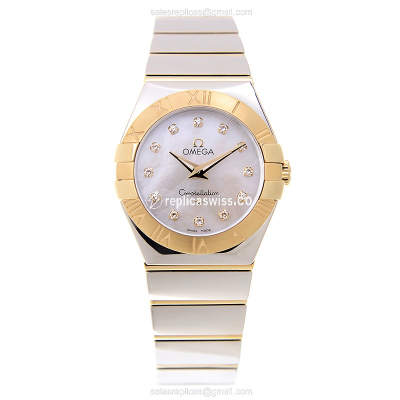 Omega 123.20.27.60.55.004 CONSTELLATION Quartz 18kt Gold & Steel
