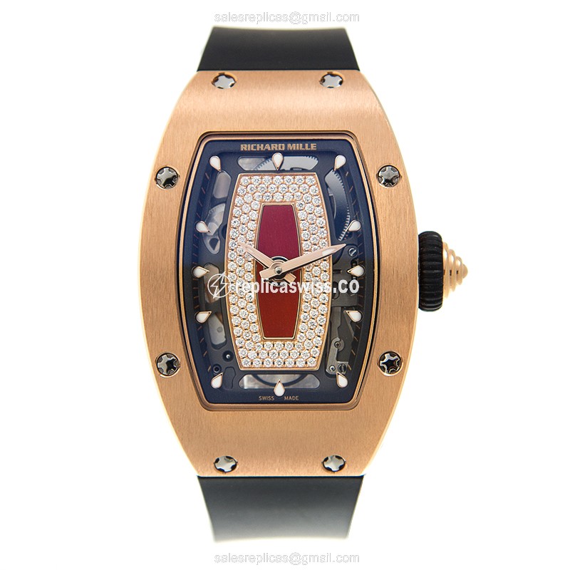 Richard Mille RM07-RG-DIA-RED Automatic 18kt Rose Gold